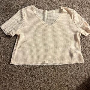 Waffle Knit Women’s Crop Top